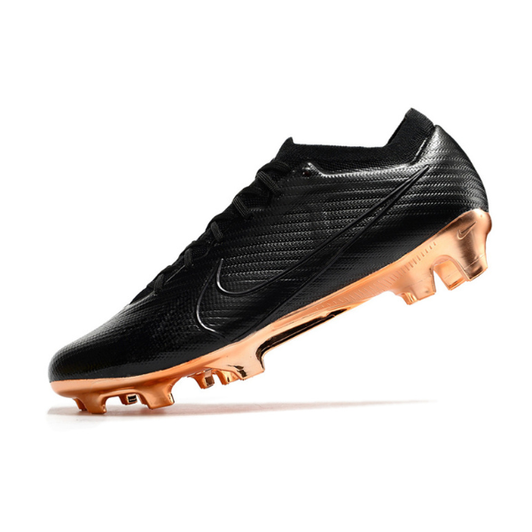 Chuteira Campo Nike Zoom Mercurial Vapor 15 Elite FG Preta, Bronze e Branca - VENI Futebol