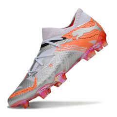 Bota de fútbol Puma Future 7 Unisport Pro verde y negra para terreno firme (FG).