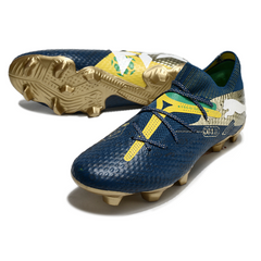 Scarpa da calcio Puma Future 7 Neymar BNA Pack nera e gialla per terreni compatti FG