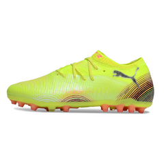 Scarpa da calcio Puma Future 8 Low AG gialla e arancione per terreni artificiali