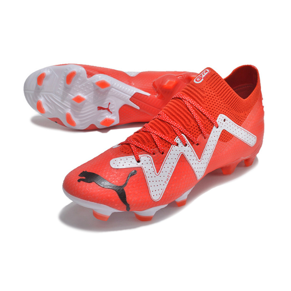 Chuteira Campo Puma Future Ultimate FG Vermelha e Branca - VENI Futebol