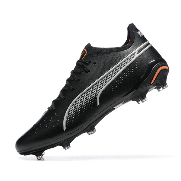 Chuteira Campo Puma King Ultimate FG Preta e Laranja - VENI Futebol