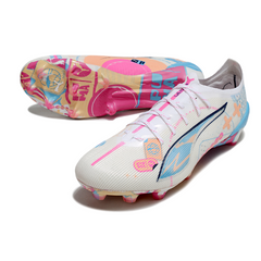 Scarpa da calcio Puma Ultra 5 Carbon Volume Up Pack nera e argento per terreni compatti FG