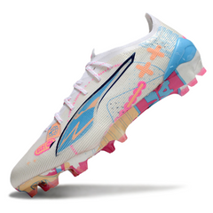 Scarpa da calcio Puma Ultra 5 Carbon Volume Up Pack nera e argento per terreni compatti FG