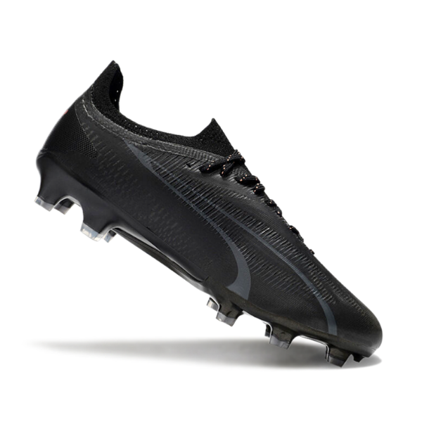 Chuteira Campo Puma Ultra Ultimate FG Preta e Vermelha - VENI Futebol