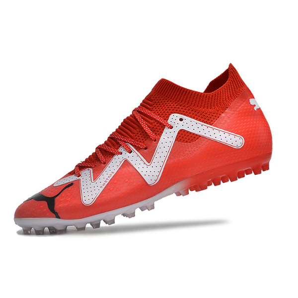 Chuteira Campo e Society Puma Future Ultimate MG Vermelha e Branca - VENI Futebol