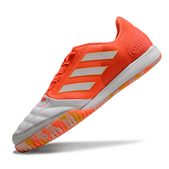 Scarpa da calcio indoor IC Adidas Competition Top bianca e arancione