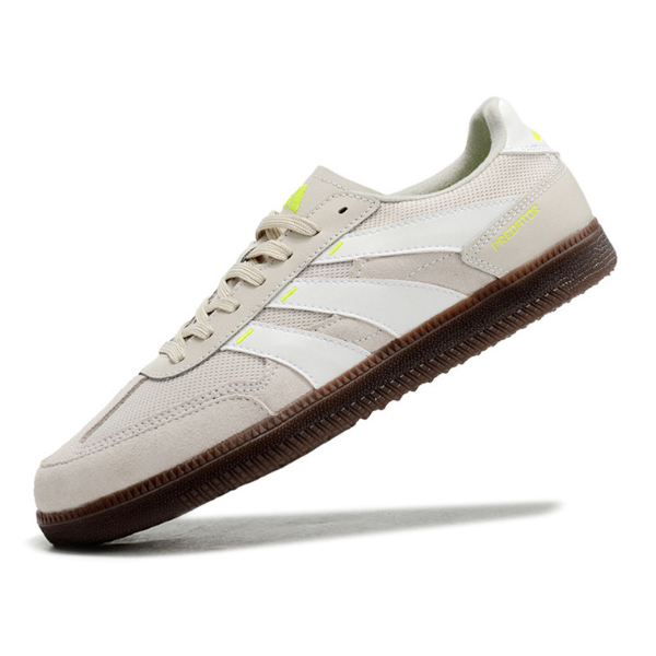 Chuteira Futsal Adidas Predator 24 League Low IC Cinza e Branca - VENI Futebol