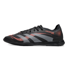 Scarpa da calcio Adidas Predator 25 Elite nera e rossa da interno IC
