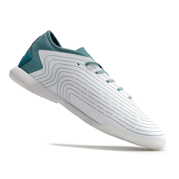 Chuteira Futsal Adidas Predator Accuracy.3 Low IC Branca e Azul - VENI Futebol