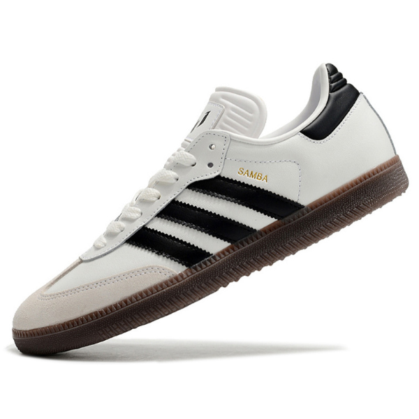 Chuteira Futsal Adidas Samba Classic Messi Branca e Preta - VENI Futebol