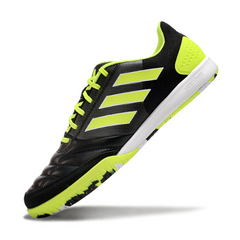 Scarpa da calcio da interno Adidas Competition Top nera e verde IC