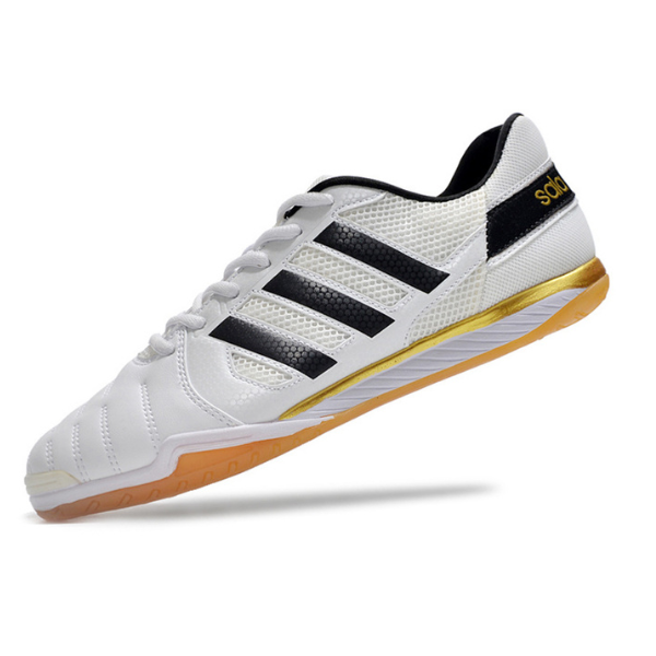 Chuteira Futsal Adidas Top Sala IC Branca e Preta - VENI Futebol
