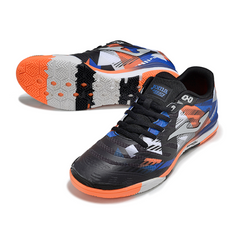 Joma Regate Rebound Scarpa da calcio indoor IC nera arancione blu e grigia