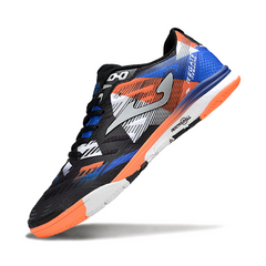 Joma Regate Rebound Scarpa da calcio indoor IC nera arancione blu e grigia