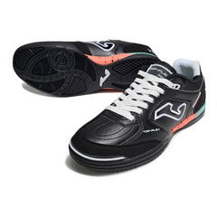 Scarpa da calcio indoor Joma Top Flex 24 nera, azzurra e rosa