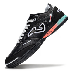 Scarpa da calcio indoor Joma Top Flex 24 nera, azzurra e rosa