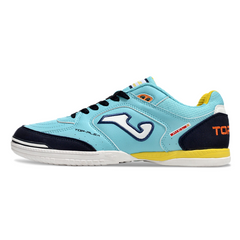 Bota de fútbol sala Joma Top Flex 24 IC azul claro y amarillo