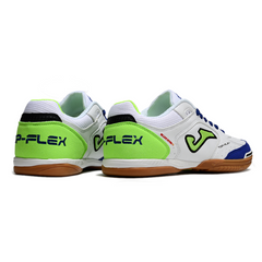 Scarpa da calcio indoor Joma Top Flex 24 IC bianca, blu e verde