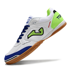 Scarpa da calcio indoor Joma Top Flex 24 IC bianca, blu e verde