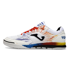 Joma Top Flex Rebound White Red and Blue Indoor IC Football Boot
