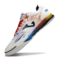 Joma Top Flex Rebound White Red and Blue Indoor IC Football Boot