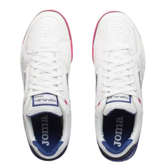 Bota de fútbol sala Joma Top Flex Rebound IC blanco, azul y rosa