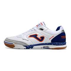 Joma Top Flex Rebound White and Blue Indoor IC Football Boot