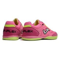 Bota de fútbol sala Joma Top Flex 24 IC rosa y verde