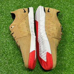 Chuteira Futsal Nike5 Street Gato IC Marrom Tamanho 37