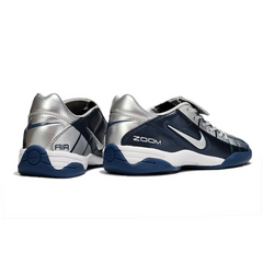 Nike Air Zoom Total 90 III Dark Blue and Silver Indoor IC Football Boot