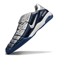 Nike Air Zoom Total 90 III Dark Blue and Silver Indoor IC Football Boot