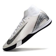 Nike Mercurial Superfly 10 Elite White and Black Indoor IC Football Boot