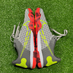 Chuteira Futsal Nike Reactgato IC Cinza e Laranja Tamanho 38