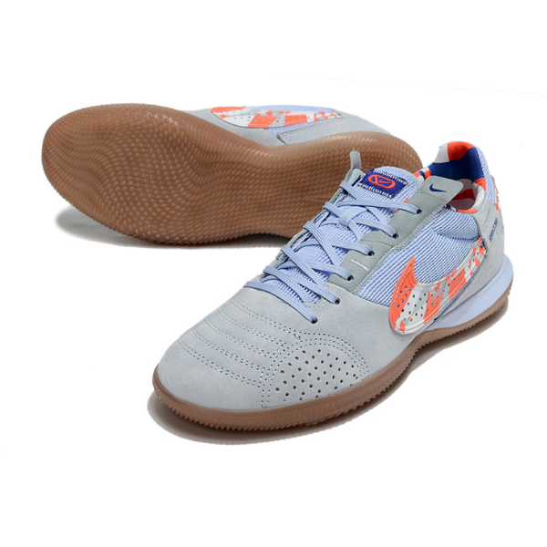 Chuteira Futsal Nike Streetgato IC Cinza, Roxa e Laranja - VENI Futebol