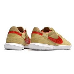 Scarpa da calcio Nike Streetgato Beige e Rossa Indoor IC