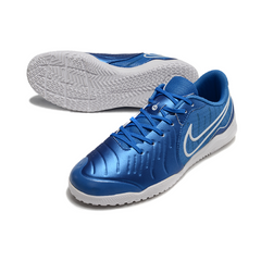 Scarpa da calcio da interno Nike Tiempo 10 Legend Academy Mad Ambition Pack blu e gialla