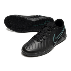 Scarpa da calcio da interno Nike Tiempo 10 Legend Academy Shadow Pack blu e nera