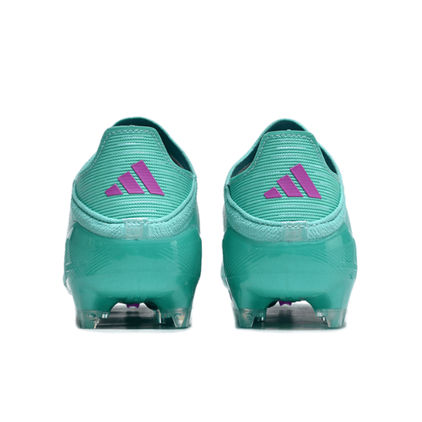 Chuteira Infantil Campo Adidas F50 Elite FG Azul Claro e Roxa - VENI Futebol