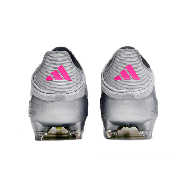Chuteira Infantil Campo Adidas F50 Elite FG Branca, Rosa e Amarela - VENI Futebol