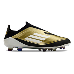 Scarpe da calcio per bambini Adidas F50 Elite Laceless Gold Triumph Pack Firm Ground FG