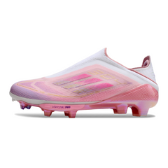 Scarpa da calcio per bambini Adidas F50+ Elite Laceless gialla e nera per terreni compatti FG