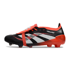 Scarpa da calcio per bambini Adidas Predator 25 Elite Tongue nera e bianca per terreni compatti FG