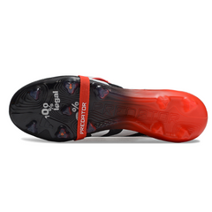 Scarpa da calcio per bambini Adidas Predator 25 Elite Tongue nera e bianca per terreni compatti FG