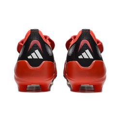 Scarpa da calcio per bambini Adidas Predator 25 Elite Tongue nera e bianca per terreni compatti FG