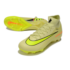 Botas de fútbol Nike Air Zoom Mercurial Superfly 10 Elite amarillas para niños, para terreno firme (FG).