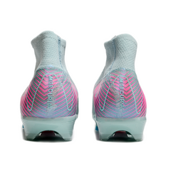 Nike Air Zoom Mercurial Superfly 10 Elite Light Blue and Pink Firm Ground FG Kids Football Boot