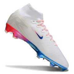 Nike Air Zoom Mercurial Superfly 10 Elite White Orange and Blue Firm Ground FG Kids Football Boot