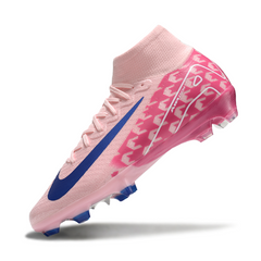 Nike Air Zoom Mercurial Superfly 10 Elite Pink and Blue Firm Ground FG Kids Football Boot