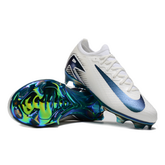 Botas de fútbol Nike Air Zoom Mercurial Vapor 16 Elite para niños, color blanco y verde, para terreno firme FG